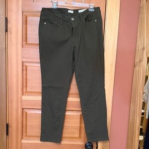 J jill slim ankle Olive Green denim